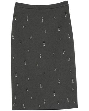 Semicouture Midi Skirts - Grey