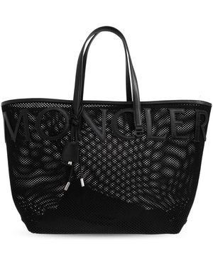 Moncler Tassen ,Zwart ,Leer Zeer Grote Shopper Tas