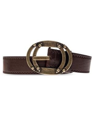 DSquared² Leren Riem Met Gesp - Bruin