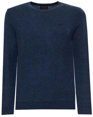 Superdry Round-Neck Knitwear - Bleu