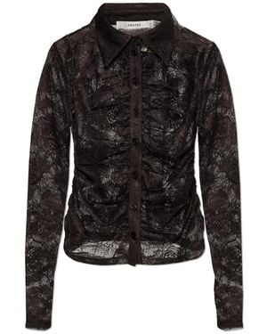 Gestuz Gzleala Kant Blouse - Zwart