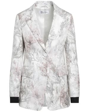 Max Mara Jassen ,Wit ,Katoen Giacca - Grijs
