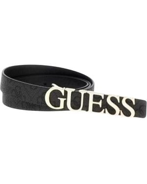 Guess Logo Pant Gürtel - Schwarz