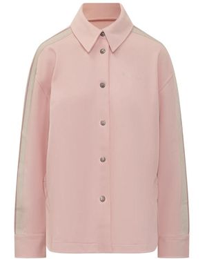 Palm Angels Jacket With Side Bands - Roze