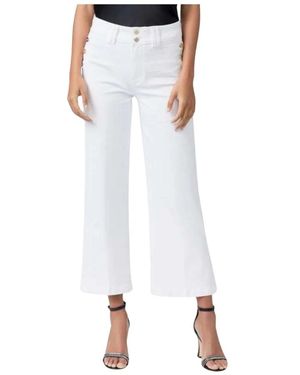 PAIGE Cropped Jeans - White
