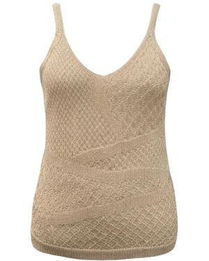 SIMONA CORSELLINI Sleeveless Tops - Brown