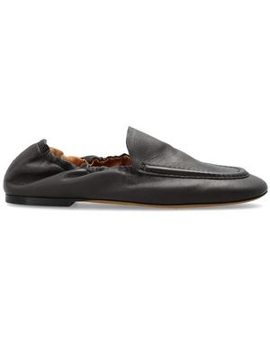 Odissi Schoenen ,Bruin ,Leer Leather Loafers - Zwart