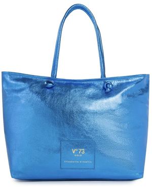 V73 Tote Bags - Blue