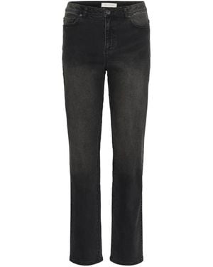 Kaffe Straight Fit Jeans - Black