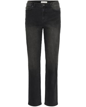 Kaffe Gerades Jeans - Schwarz