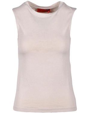 Wild Cashmere Sleeveless Tops - Brown