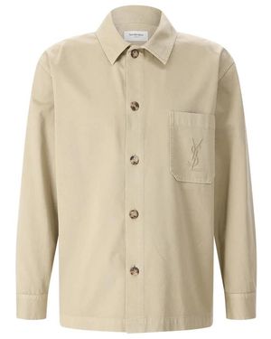 Saint Laurent Casual Shirts - Natural