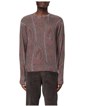 Etro Round-Neck Strickwaren - Braun