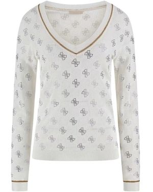 Guess Ecru Strick Rosie Pullover - Grau
