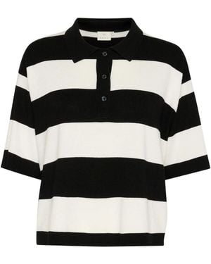 Kaffe Kalizza Polo Knit - Zwart