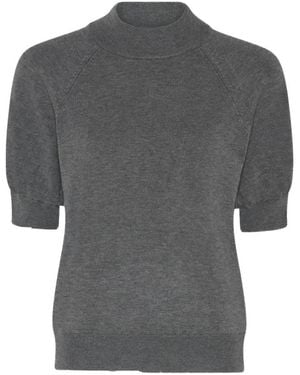 Bruuns Bazaar Round-Neck Knitwear - Gris