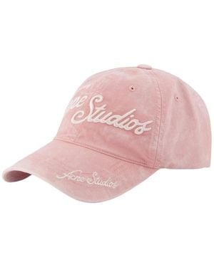 Acne Studios Accessoires ,Roze ,Katoen Pet