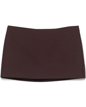 KHAITE Short Skirts - Brown