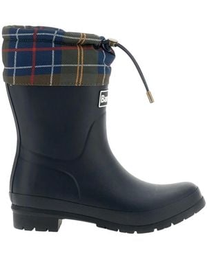 Barbour Schoenen ,Blauw ,Leer Mowbray Mid Welly