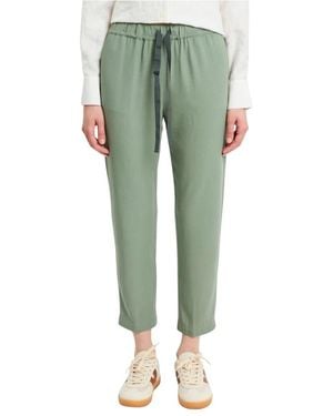 Semicouture Cropped Trousers - Green