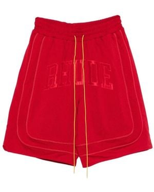 Rhude Long Shorts - Rojo