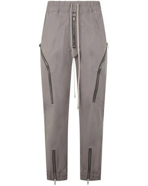 Rick Owens Broeken ,Grijs ,Leer Heizer Cargo