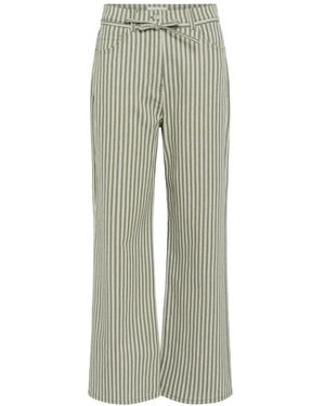Soaked In Luxury Wide Trousers - Gris