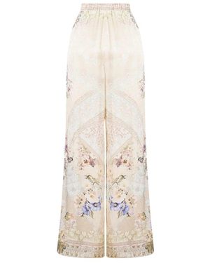 CAMILLA Broeken ,Minimal Wide Leg Pant - Naturel