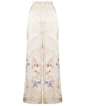 CAMILLA Broeken ,Minimal Wide Leg Pant - Naturel