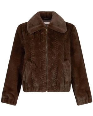 Liu Jo Eleganter Schokoladenmantel Aw25 - Braun