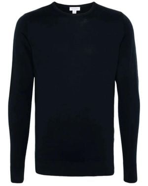 Sunspel Round-Neck Knitwear - Blu
