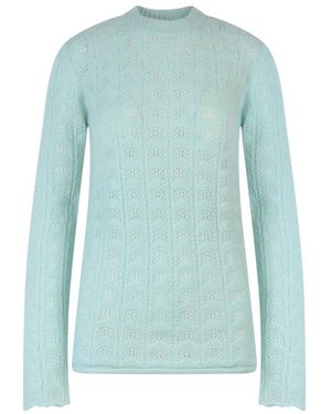 Sportmax Round-Neck Knitwear - Bleu