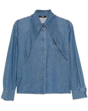 Seventy Overhemden ,Blauw ,Denim Denim Shirt