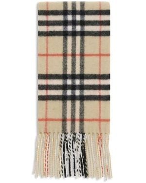 Burberry Dünner Karomuster Kaschmirschal - Mettallic