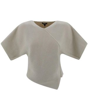 Soeur Weiße baumwoll v-ausschnitt pullover - Grau