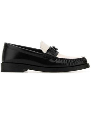 Jimmy Choo Addie zwei-ton leder loafers - Schwarz