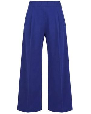 Semicouture Wide Trousers - Blue