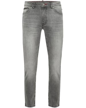 Philipp Plein Slim-Fit Jeans - Gris