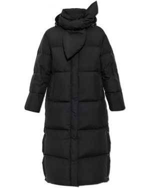 Moncler Jassen ,Zwart ,Leer Donsjas Ornement