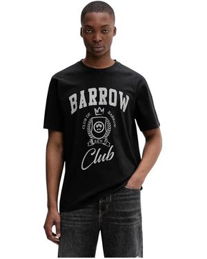 Barrow Tops ,Zwart ,Katoen Club T-Shirt