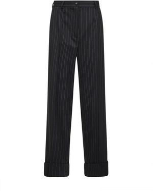 Dolce & Gabbana Wide Trousers - Black