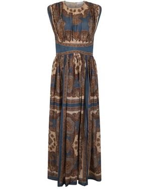 Zimmermann Kleedjes ,Veelkleurig ,Paisley Print Maxjurk - Bruin