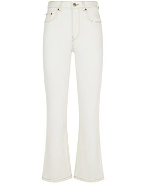 Tory Burch Bootcut Jeans - White