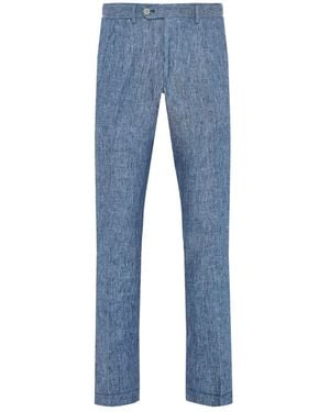 Barba Napoli Straight Trousers - Blauw
