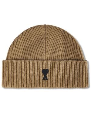 Ami Paris Beanies - Brown
