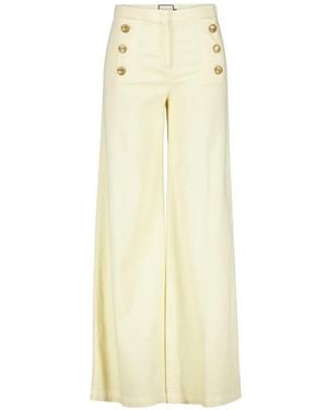 Seductive Elegante Hose Mit Weitem Bein - Geel