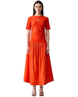 Never Fully Dressed Maxi Dresses - Rouge