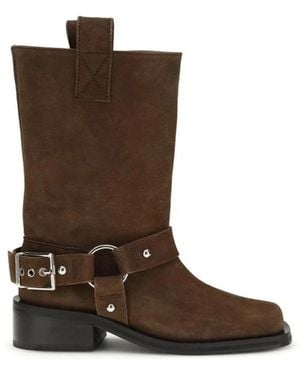Ganni Cowboy Boots - Brown