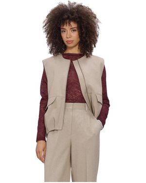 Catwalk Junkie Check Bodywarmer - Braun