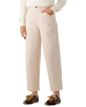 RUBY TUESDAY Sandfarbene Barrel Jeans Für Frauen - Natur